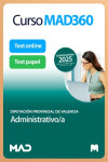 Curso MAD360 (30 días renovable) Administrativo/a Diputación Provincial de Valencia + Libros Papel | 9791370283322 | Portada