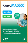 Curso MAD360 (30 días renovable) Técnico en Cuidados Auxiliares de Enfermería + Libros en papel Comunidad Autónoma Región de Murcia | 9791370283162 | Portada