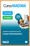 Curso MAD360 (30 días renovable) Cuerpo Administrativo de Galicia + Libros Papel | 9791370284046 | Portada