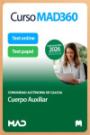Curso MAD360 (30 días renovable) Cuerpo Auxiliar de Galicia + Libros Papel | 9791370284091 | Portada