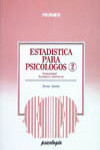 Estadística para psicólogos II | 9788436801538 | Portada