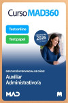 Curso MAD360 Auxiliar Administrativo Diputación Provincial de Cádiz + Libros Papel | 9791370286699 | Portada