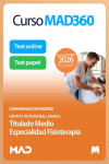Curso MAD360 Titulado Medio Fisioterapia (Grupo II) Comunidad de Madrid + Libros Papel | 9791370286439 | Portada