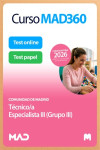 Curso MAD360 Técnico Especialista III (Grupo III) Comunidad de Madrid + Libros Papel | 9791370286347 | Portada
