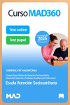 Curso MAD360 Escala Atención Sociosanitaria (C1-04-01) Generalitat Valenciana + Libros Papel | 9791370287573 | Portada