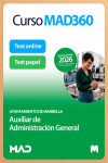 Curso MAD360 Auxiliar de Administración General Ayuntamiento de Marbella + Libros Papel | 9791370287924 | Portada