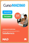Curso MAD360 Subalterno/a (APT-APF-01) Generalitat Valenciana + Libros Papel | 9791370288327 | Portada