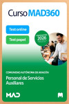 Curso MAD360 Personal de Servicios Auxiliares Comunidad Autónoma de Aragón + Libros Papel | 9791370288853 | Portada