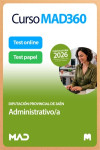 Curso MAD360 Administrativo Diputación Provincial de Jaén + Libros papel | 9791370289928 | Portada