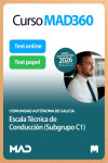 Curso MAD360 Escala Técnica de Conducción Comunidad Autónoma de Galicia + Libros Papel | 9791370289621 | Portada