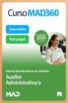 Curso MAD360 Auxiliar Administrativo Diputación Provincial de Córdoba + Libros Papel | 9791370620073 | Portada