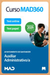 Curso MAD360 Auxiliar Administrativo Ayuntamiento de Santander + Libros Papel | 9791370620127 | Portada