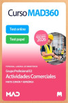 Curso MAD360 Actividades Comerciales (E2) Personal laboral de Ministerios + Libros papel Partes Común y Específica | 9791370621018 | Portada