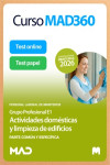 Curso MAD360 Actividades domésticas y limpieza de edificios (E1) Parte Común + Específica + Libros Papel | 9791370621117 | Portada