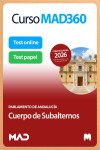 Curso MAD360 Subalterno Parlamento de Andalucía + Libros Papel | 9791370621728 | Portada