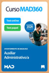 Curso MAD360 Auxiliar Administrativo Ayuntamiento de Badajoz + Libros Papel | 9791370622749 | Portada
