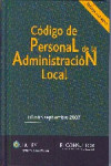 Codigo de Personal de la Administracion Local | 9788470524165 | Portada